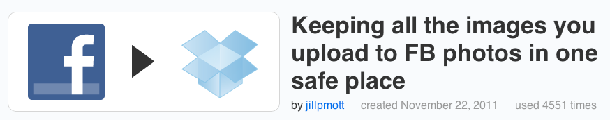 Keeping all the images you upload to Facebook Photos in one safe place.