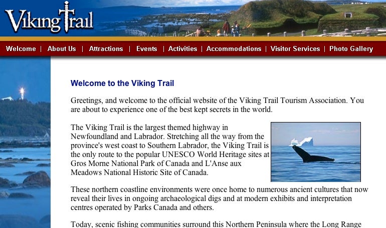 Viking Trail website.