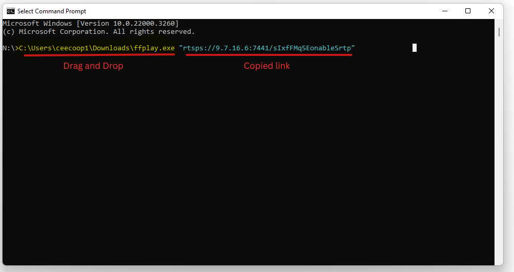 Final command prompt example