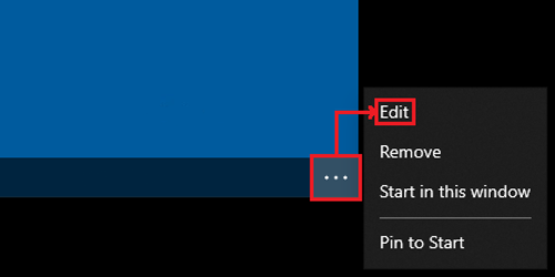 Remote desktop connection window edit