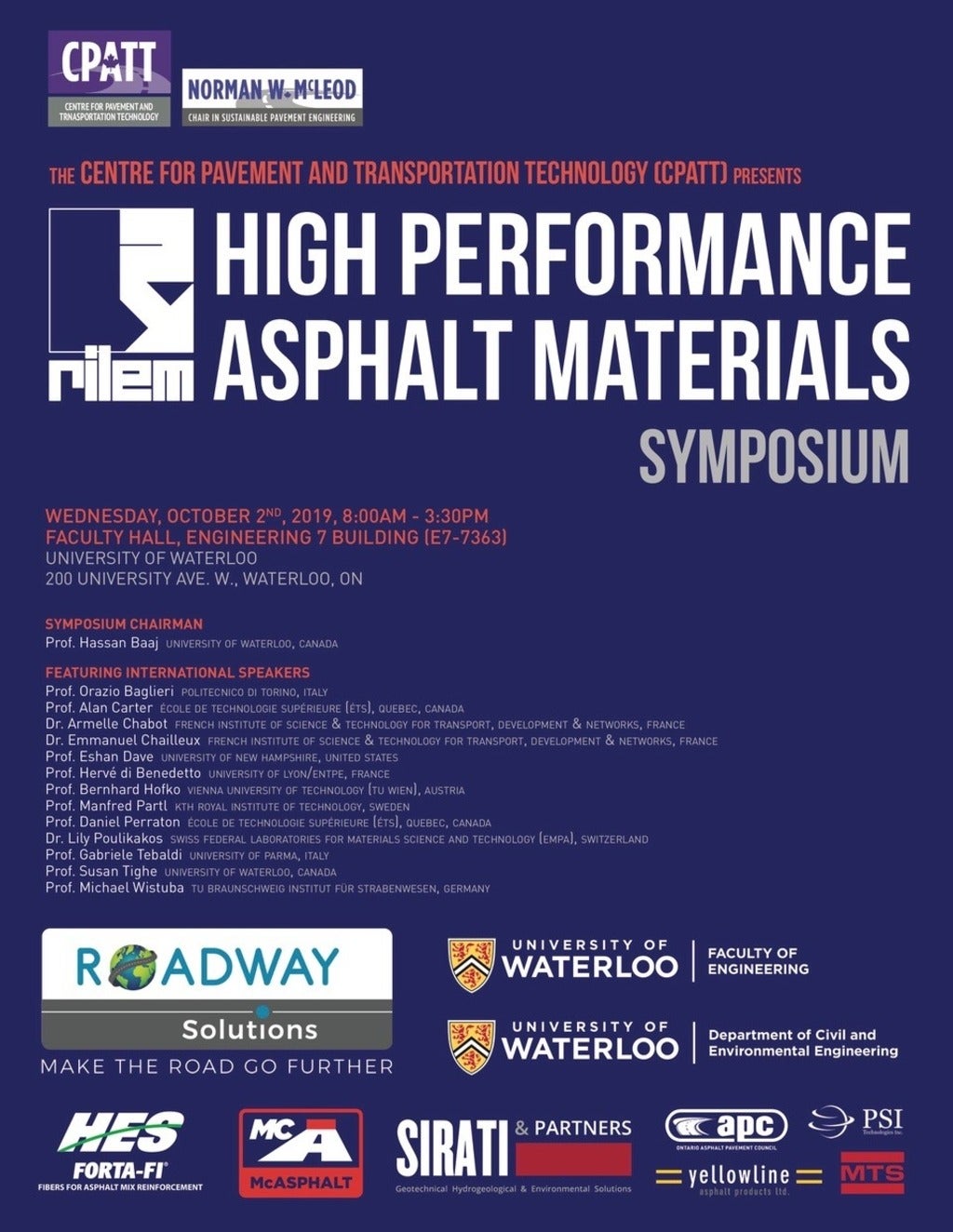 High Performance Asphalt Materials Symposium Poster