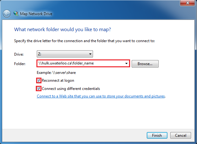 windows 7 - Create and map drive based on login - Server Fault