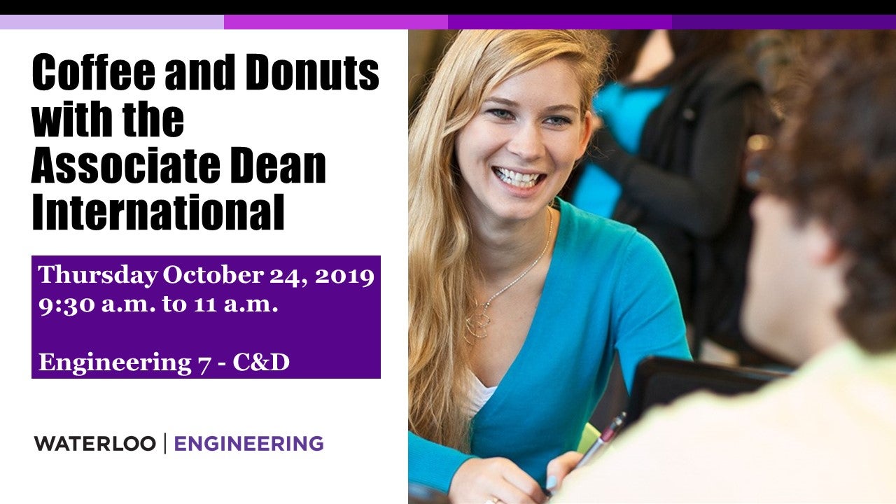 Coffee and donuts with the Associate Dean, International