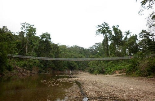 bridge spanning river