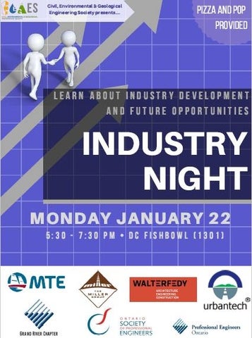 Industry night date poster