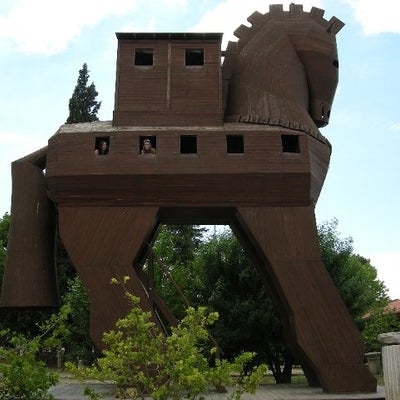 21. Waterloo students inside a Trojan Horse