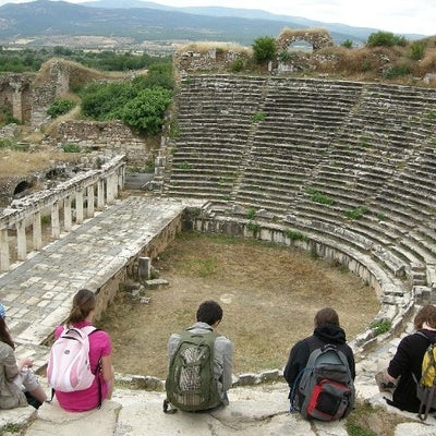 41. Waterloo students at the theatre, Aphrodisias