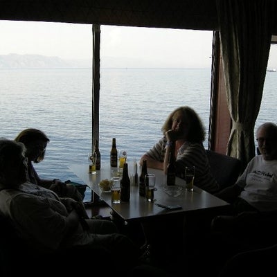 74. Faculty on the ferry, Aegean Sea