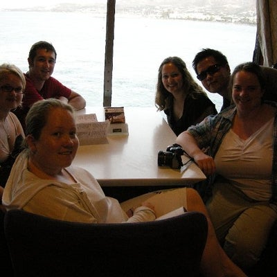 78. Students on the ferry, Aegean Sea