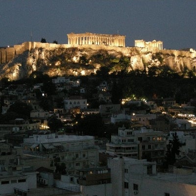 84. The acropolis from our hotel in Athens