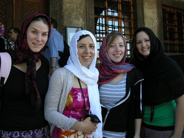 3. Waterloo students outside the Blue Mosque, Istanbul