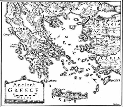 Ancient Greece map