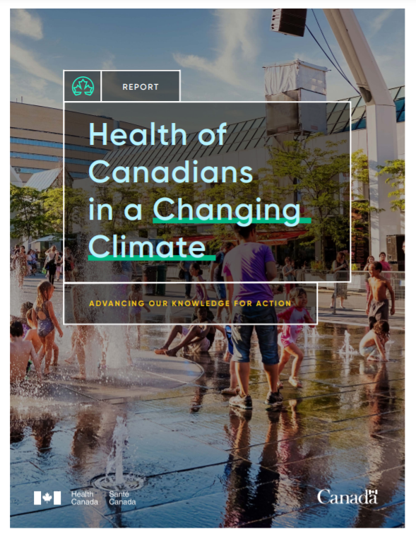 Health of Canadians in a Changing Climate report cover.