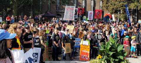 2019 Climate Rally at the University of Waterloo