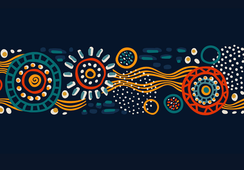 Hand drawn abstract art
