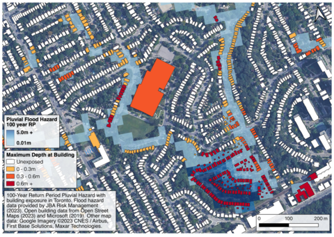 Flood risk map