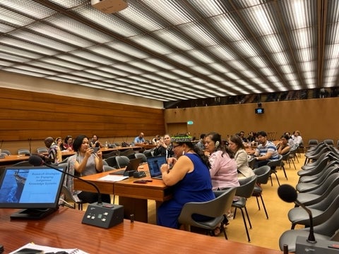 Attendees at the side event