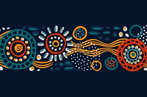 Hand drawn abstract art