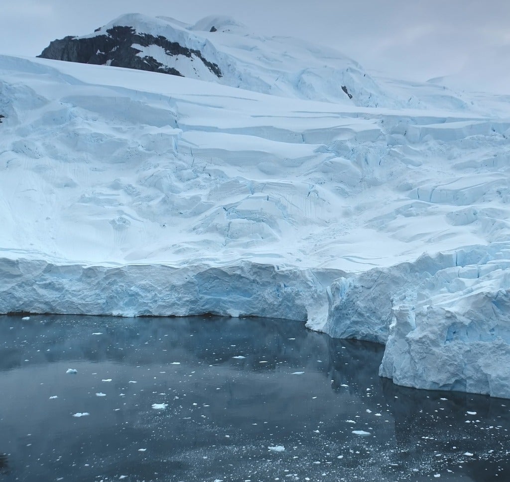 Glaciers and icy ocean