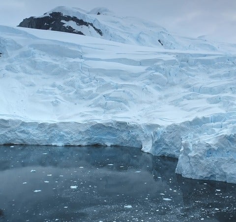 Glaciers and icy ocean
