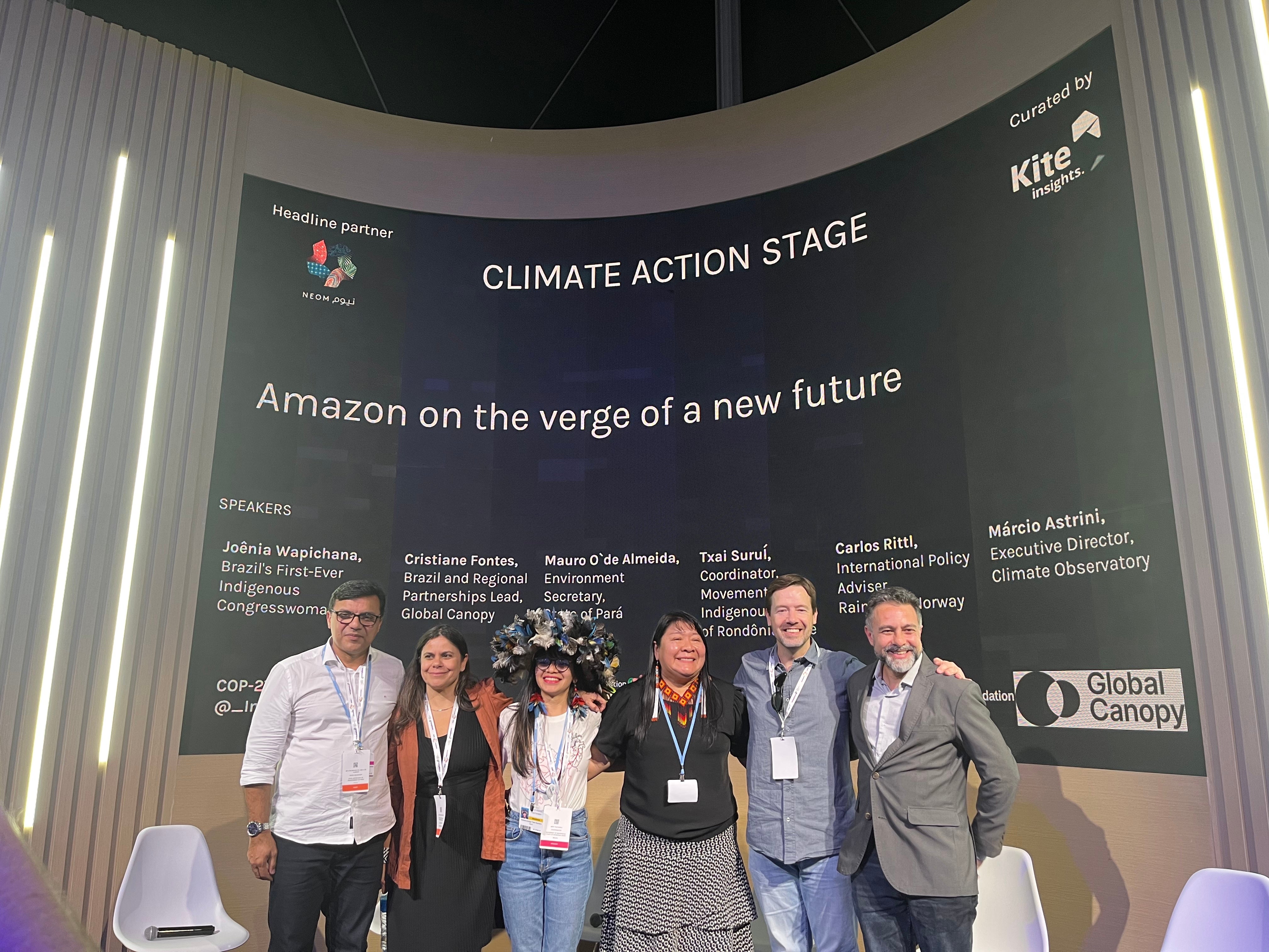 Panelists at the Climate Action Innovation Zone.