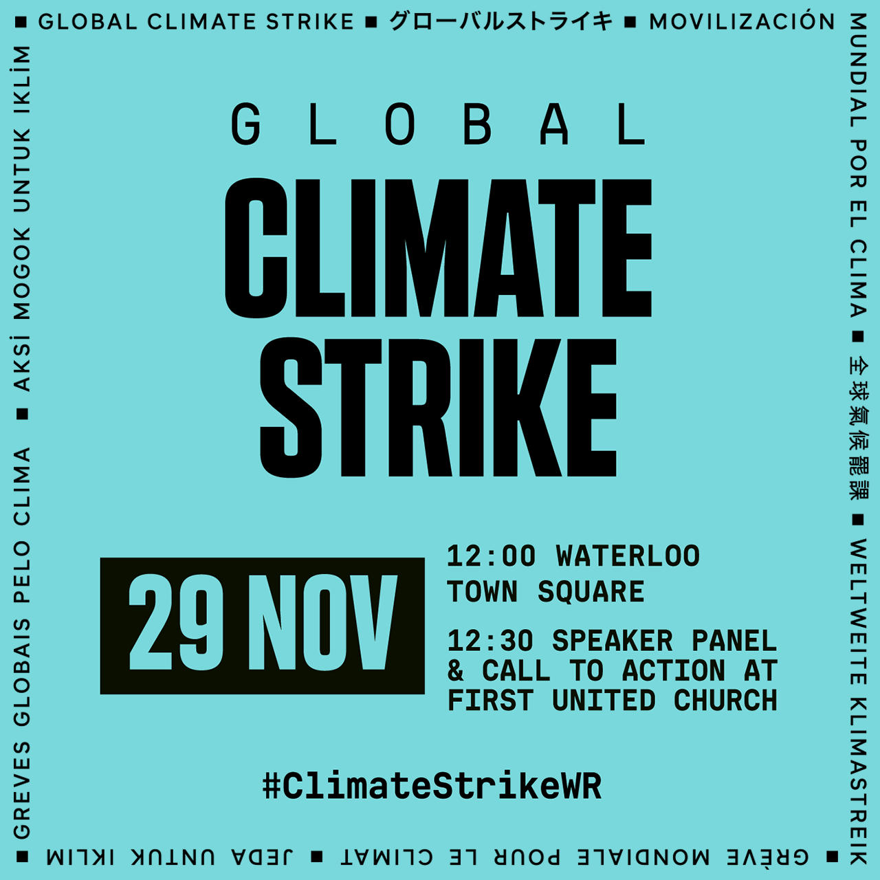Climate Strike event poster
