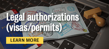 legal authorizations visas and permits