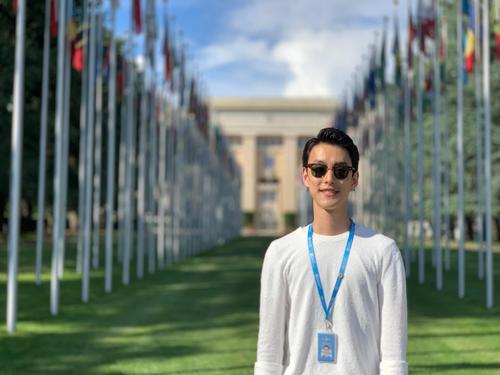 John at the United Nations in Geneva, Switzerland.