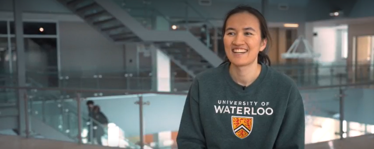 University of Waterloo Math co-op student, Laura Bumbulis, smiling.