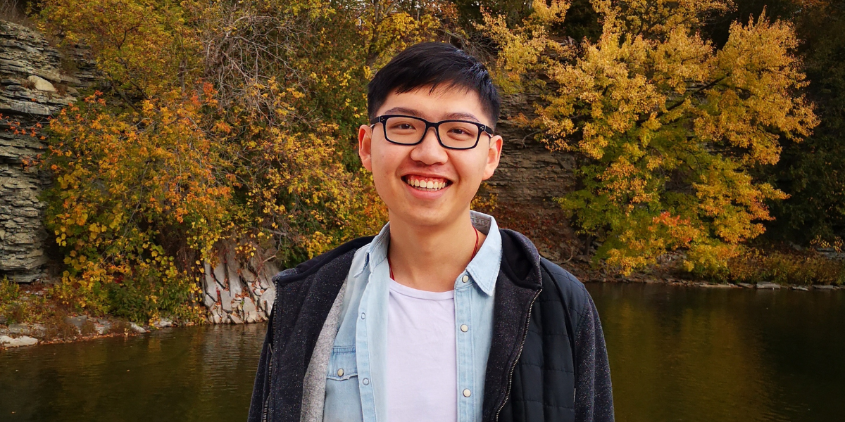 University of Waterloo, Math Co-op student, Erik Liang smiling