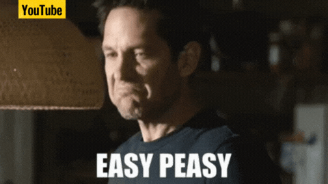 Gif of man saying &quot;Easy Peasy&quot; while nodding his head. Gif from YouTube.