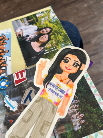 Christelle Marie Berroya's drawing of herself