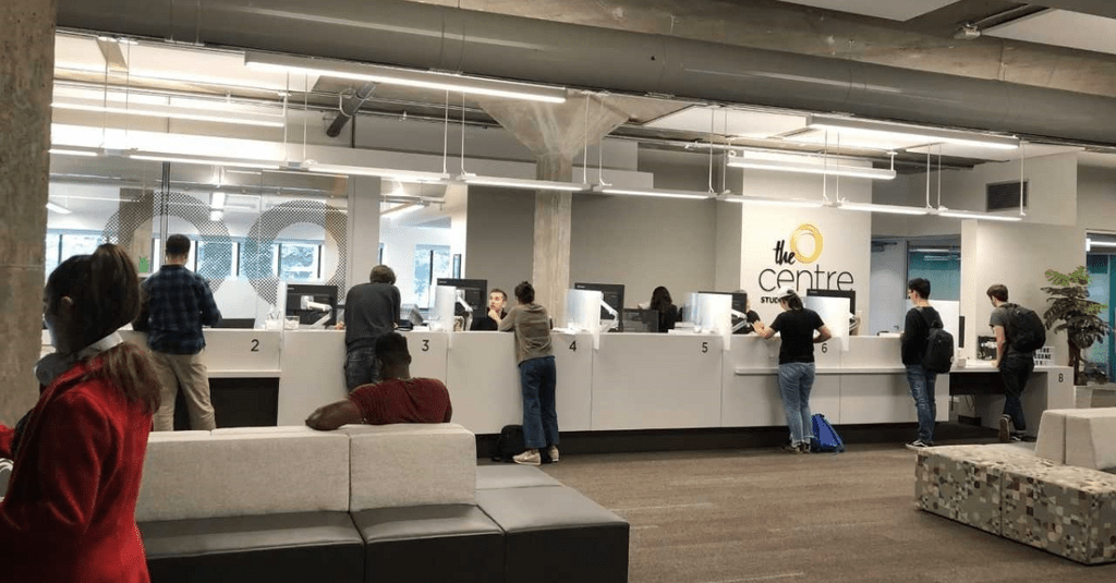 University of Waterloo students at the The Centre on campus