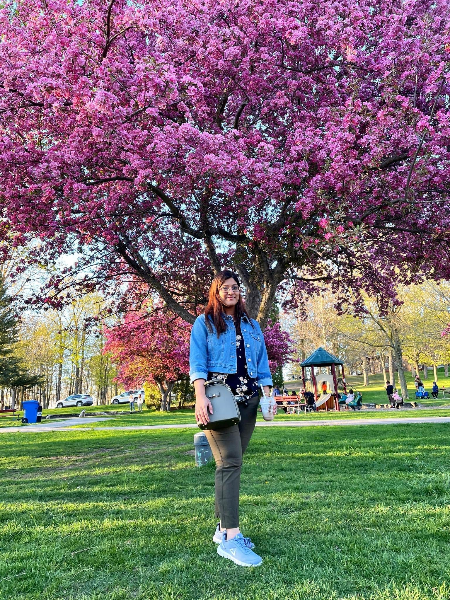 Priyanka spending time in a park