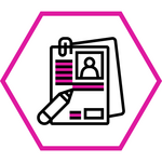 icon of résumé and pencil