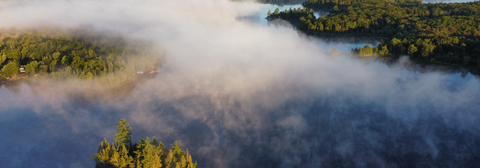 Foggy morning.