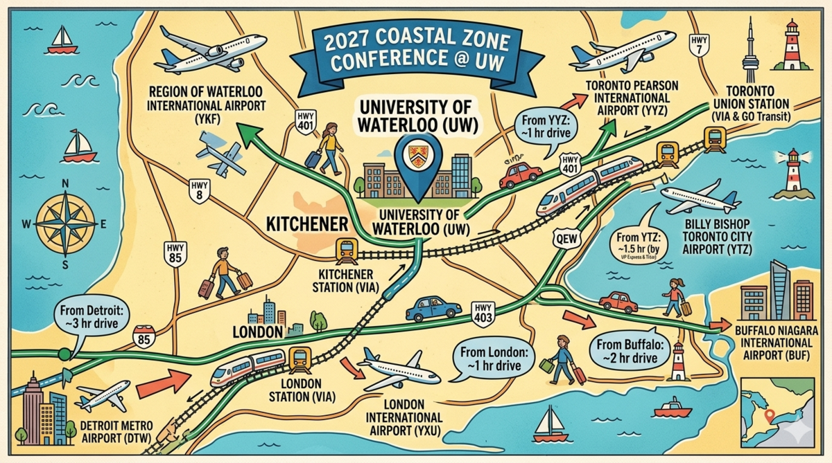AI Generated map of the key locations and areas of interest.