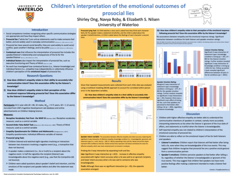 Children’s interpretation of the emotional outcomes of prosocial lies