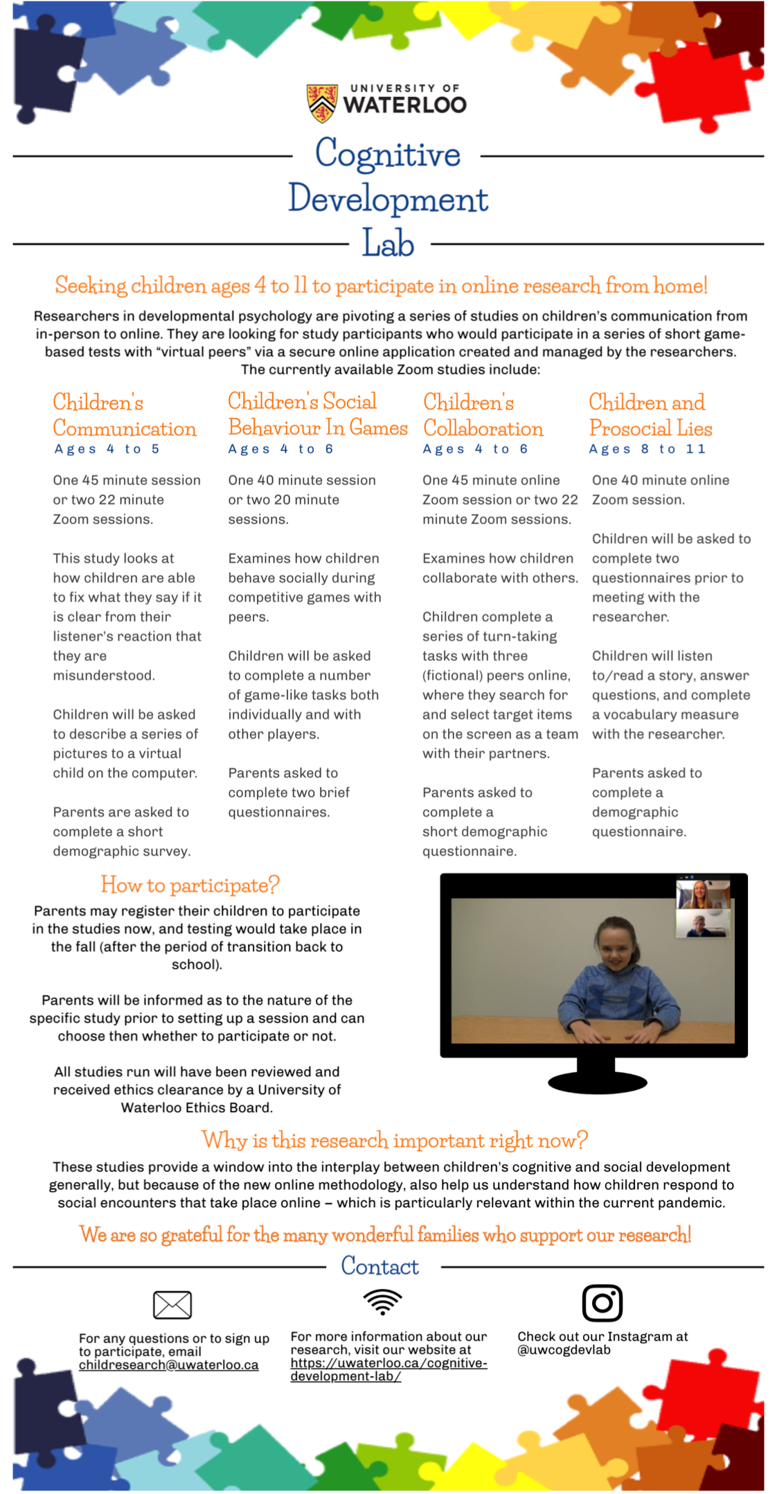 details about studies being run remotely