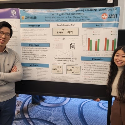 Brian and Sophia's poster at LOVE 2024