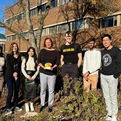 Lab together outside
