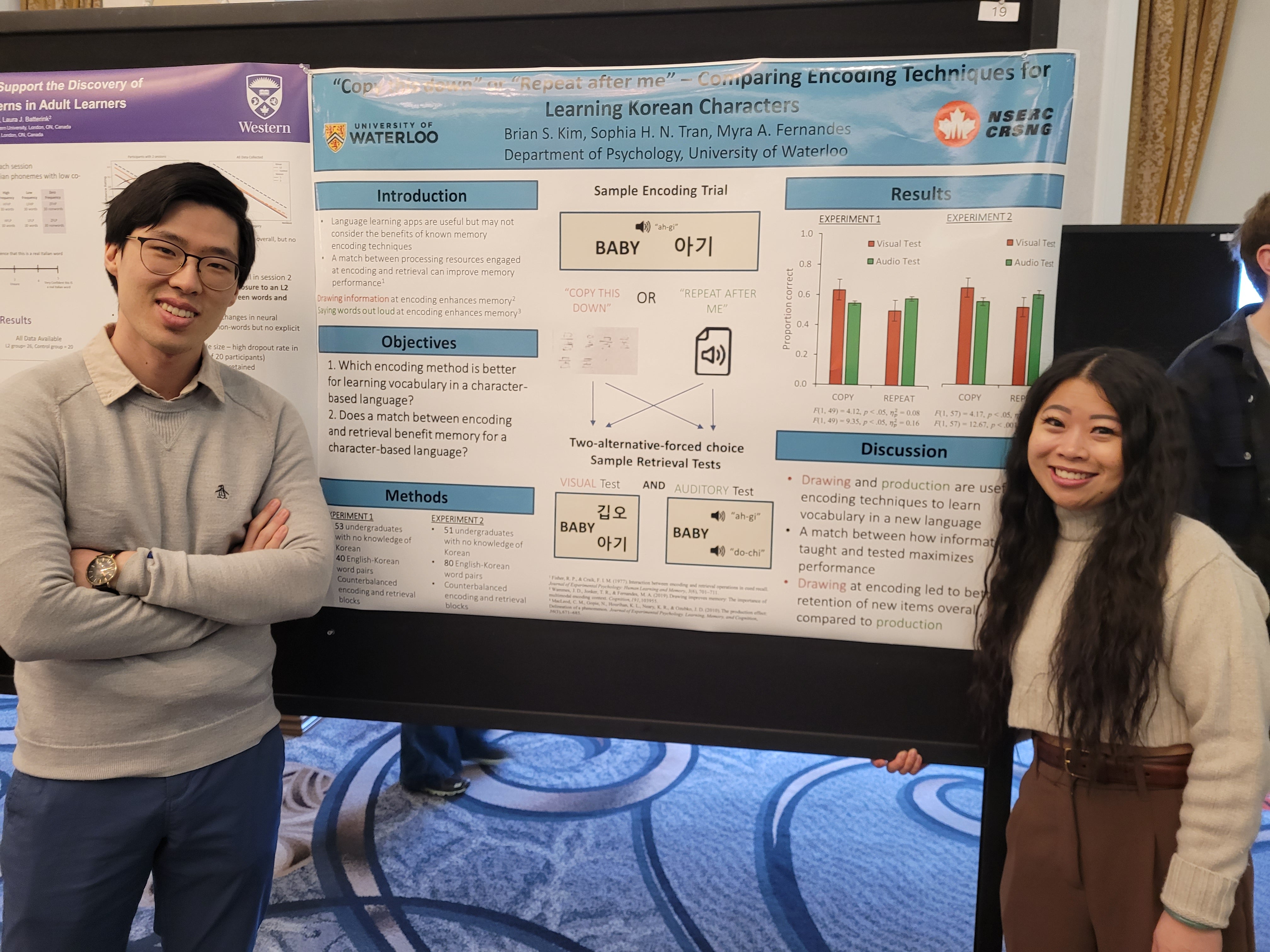 Brian and Sophia's poster at LOVE 2024