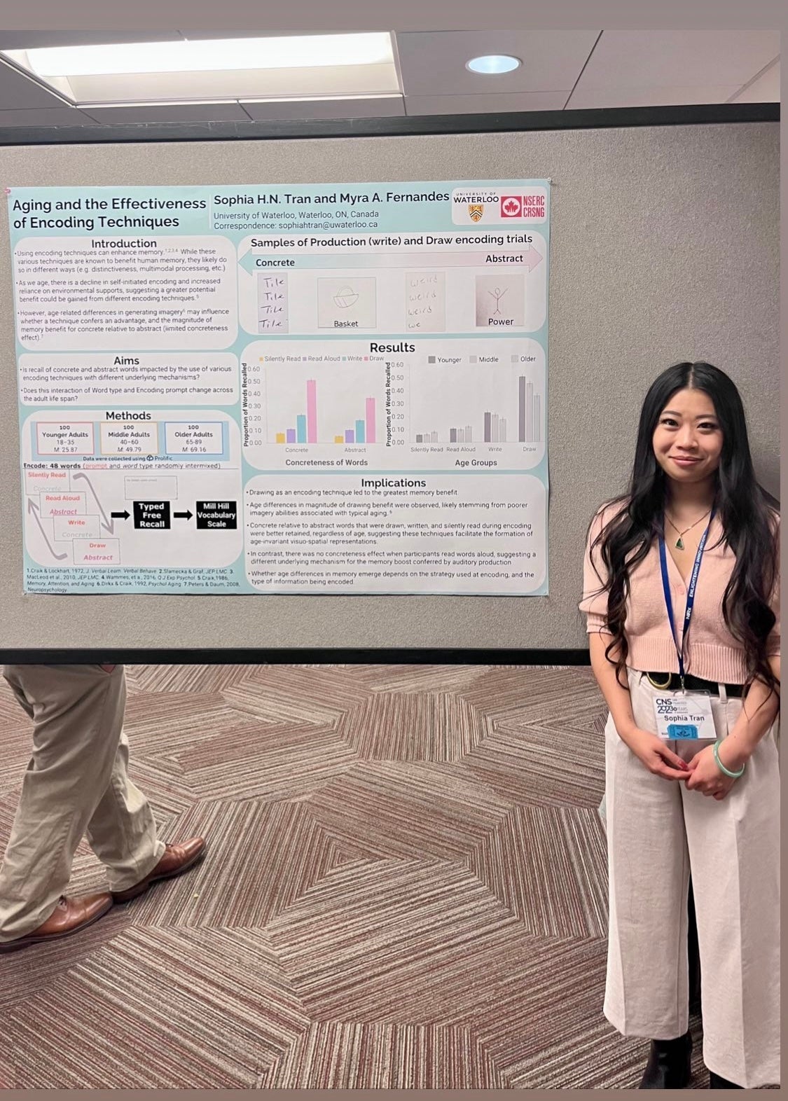 Sophia at Psychonomics Conference 2024