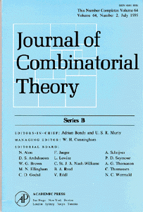 Journal of Combinatorics Theory journal cover. 