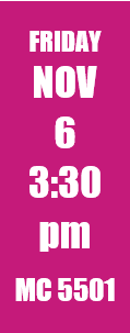 Banner showing date, time and location