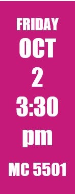 Banner with colloquium date and time