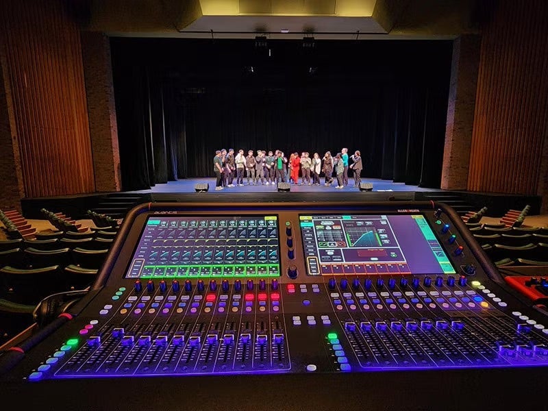 Soundboard with the stage