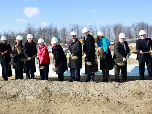 Community and University leaders break the ground for the RIA