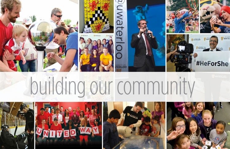 Collage of community activities