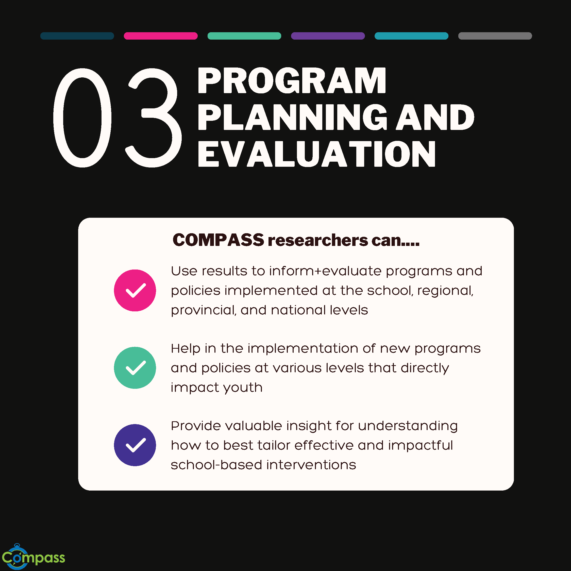 Figure 6 - program planning and evaluation